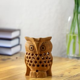 Hand-Carved Wooden Owl Set – Set of 4 (Nested Owls Design)